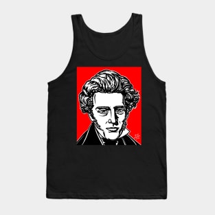 SOREN KIERKEGAARD ink and acrylic portrait Tank Top